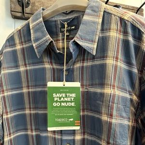 Toad&Co Men’s Airscape SS Shirt - High Tide Size Large